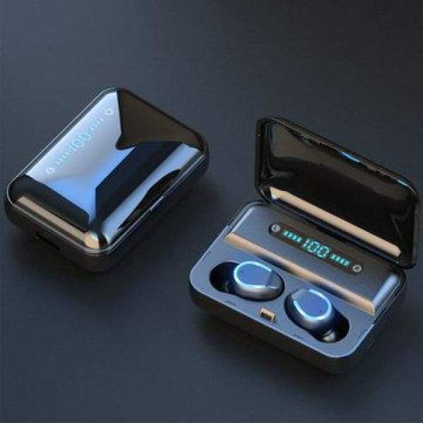 F9 TWS Bluetooth Sport Earphone With LED Display