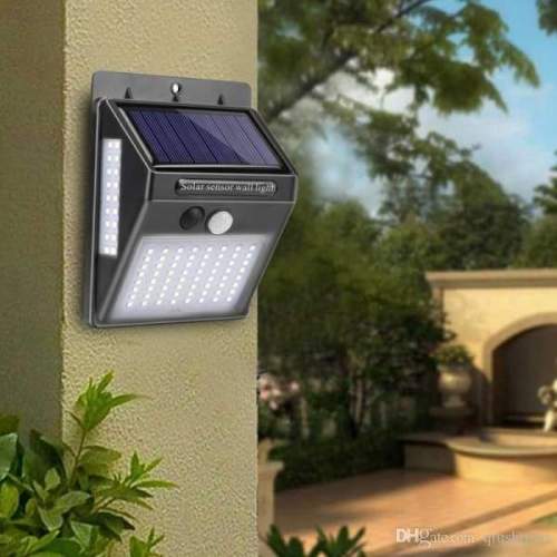 100 LED Solar PIR Motion Sensor Wall Light | solar outdoor wall lights