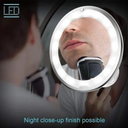 360 Rotates 10x Magnifying LED Lighted Makeup Mirror