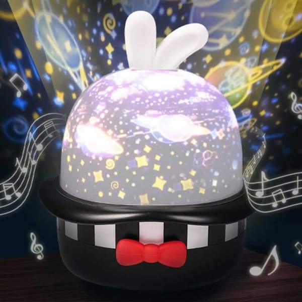 360 Rotating Starry Sky Projector LED Night Light Projector | Magic Rabbit Projection Lamp