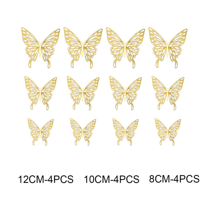 3D Hollow Butterflies Wall Stickers For Kids Rooms