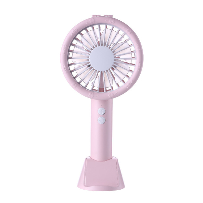 3 In 1 Mini USB Handheld Desktop Fan With LED Light and Phone Holder