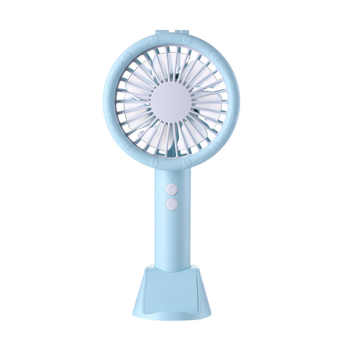 3 In 1 Mini USB Handheld Desktop Fan With LED Light and Phone Holder