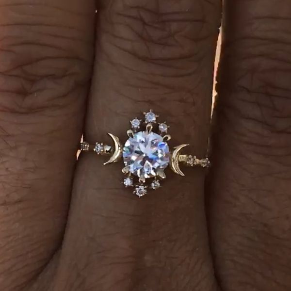 Sterling Silver WANDERING STAR RING