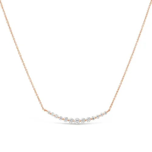 Floating Round Cut Necklace