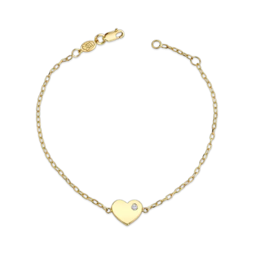 Birthstone Heart Bracelet