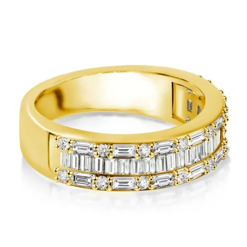 Baguette Wedding Band Ring
