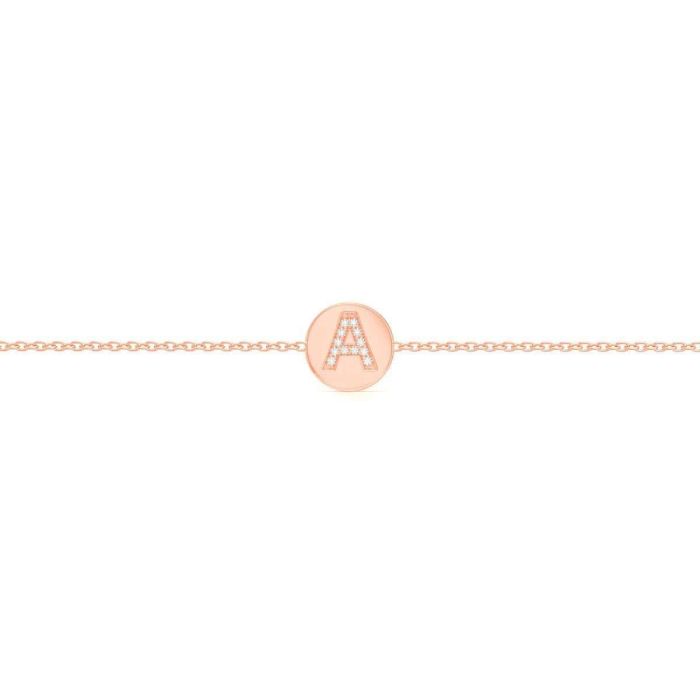 Initial Coin Bracelet