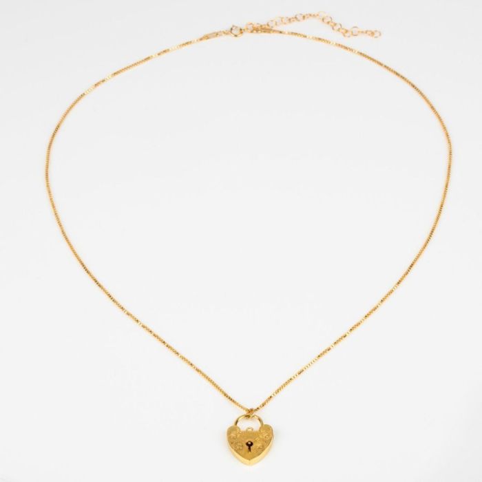 Sterling Silver Lovelock Necklace