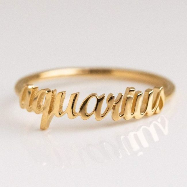 Sterling Silver Zodiac Ring
