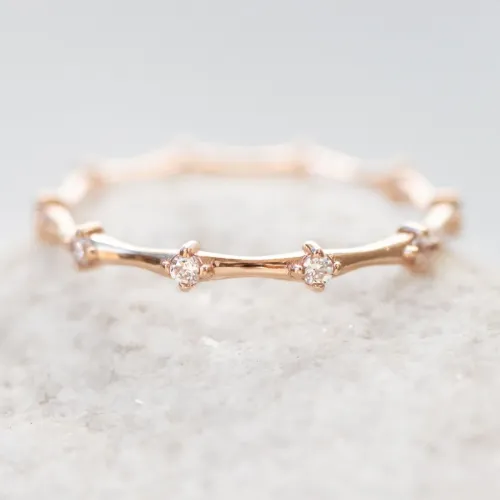 Rose Gold Round Wedding Band