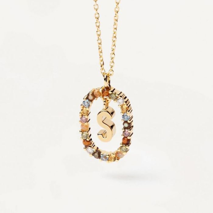 Rainbow Letter Necklace