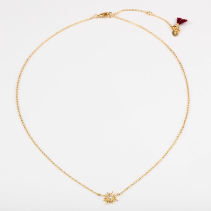 Sterling Silver Celestina Starburst Necklace