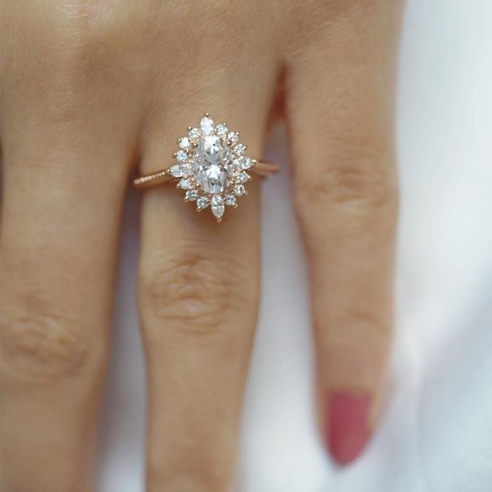 Art Deco Oval Ring