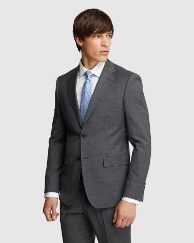 BYRON WOOL STRETCH SUIT JACKET