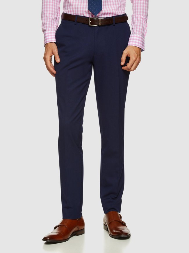 AUDEN ECO CHECKED SUIT TROUSERS