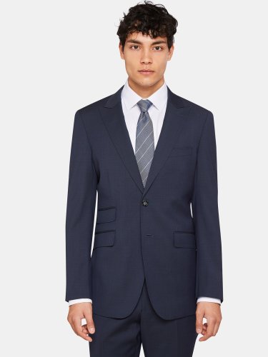 HOPKINS PEAK LAPEL WOOL SUIT JKT