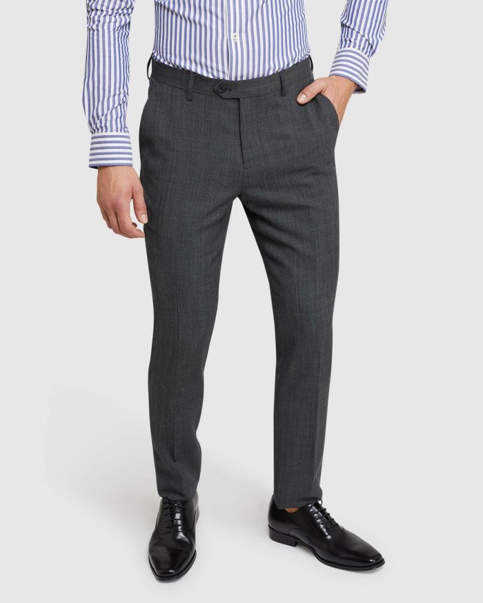 BYRON WOOL STRETCH SUIT TROUSERS