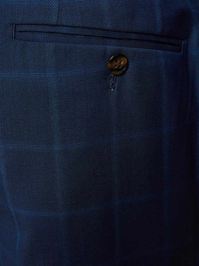 AUDEN WOOL SUIT CHECKED TROUSERS