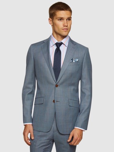 N.HOPKINS WOOL STRETCH CHECK JACKET