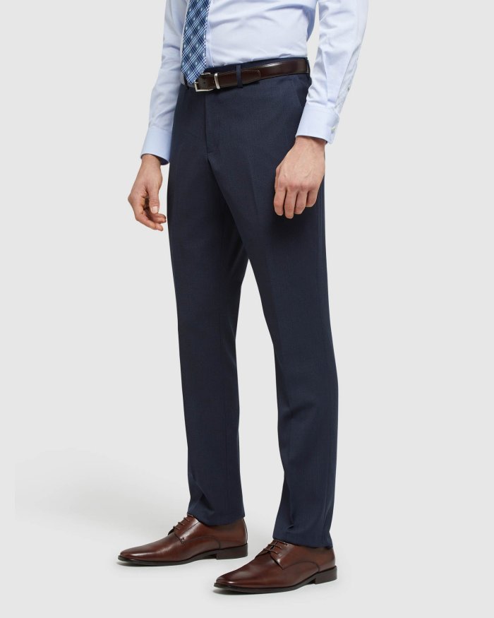HOPKINS WOOL STRETCH SUIT TROUSERS
