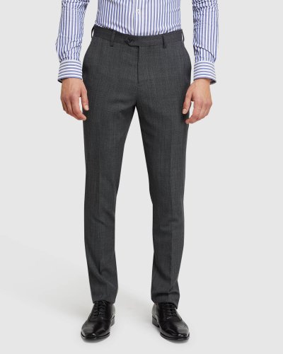 BYRON WOOL STRETCH SUIT TROUSERS