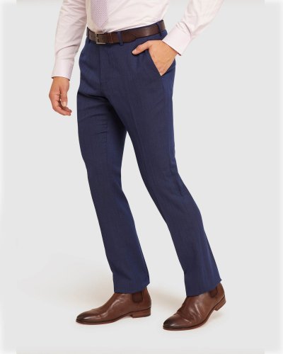 HOPKINS WOOL STRETCH SUIT TROUSERS