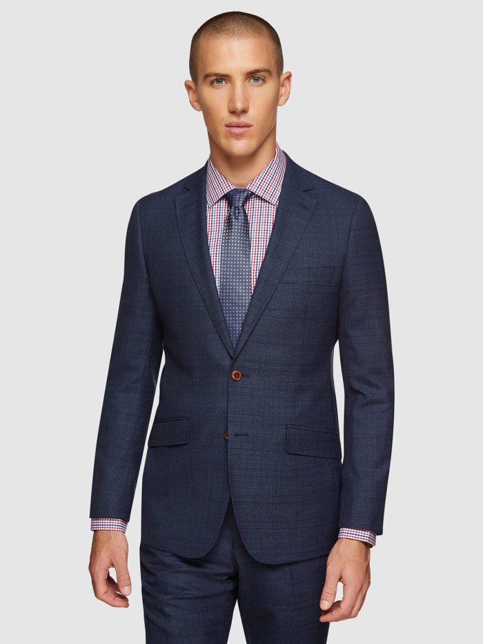 NEW HOPKINS WOOL CHECK SUIT JACKET