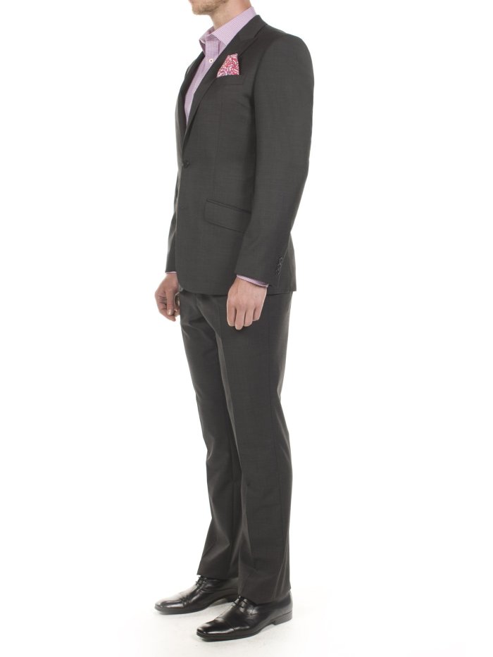 HOPKINS PEAK LAPEL JACKET CHAR