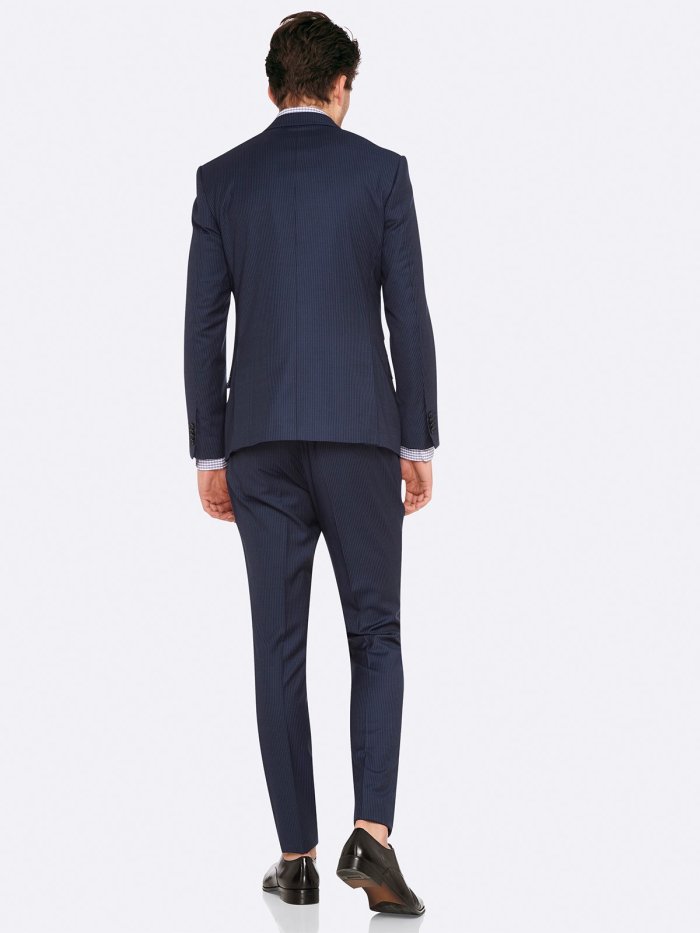 MARLOWE WOOL SUIT JACKET NAVY