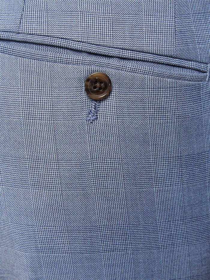 AUDEN ECO CHECKED SUIT TROUSERS