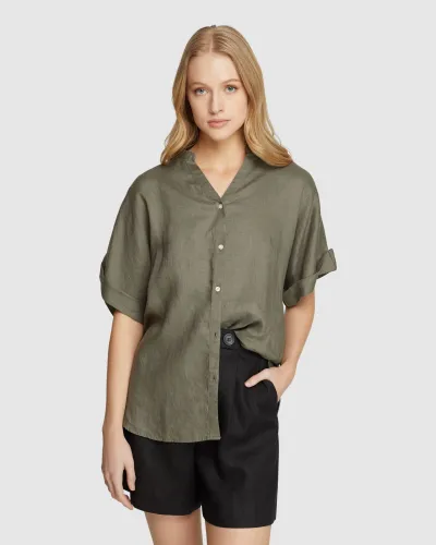 CARA PURE LINEN SHIRT