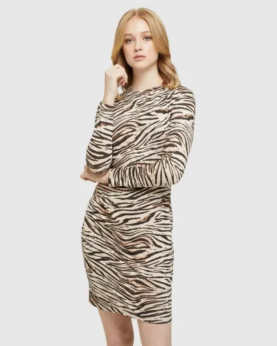 AMELIA ANIMAL PRINT MINI DRESS