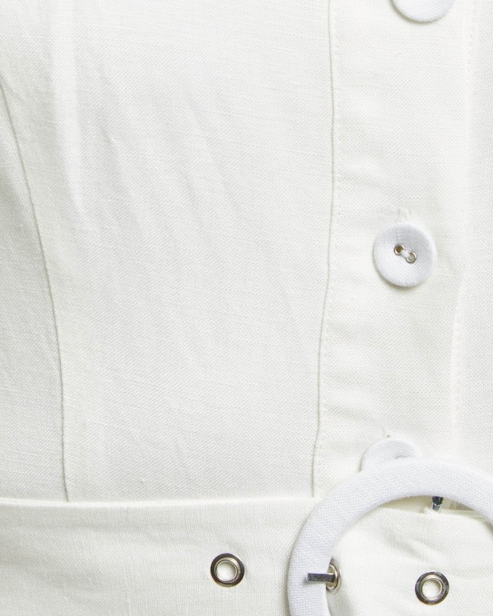 MOIRA LINEN BLEND DRESS