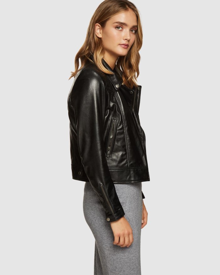 EMMA BIKER LEATHER JACKET