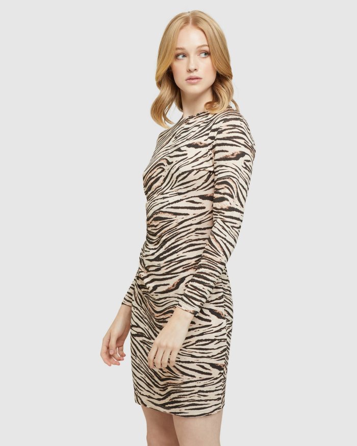 AMELIA ANIMAL PRINT MINI DRESS