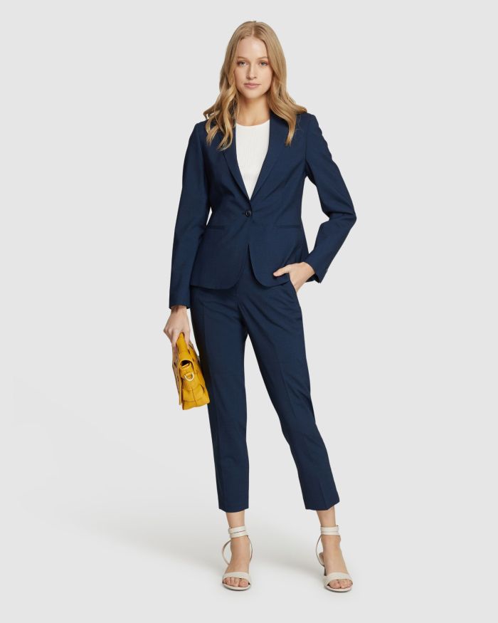 CHARLA WOOL LYCRA SUIT TROUSERS