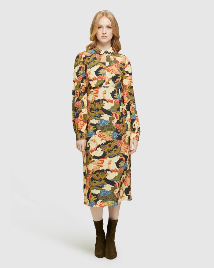 SAMURA PRINTED MAXI DRESS