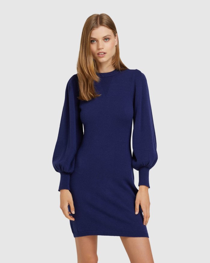 OLSEND WIDE SLEEVE MINI DRESS
