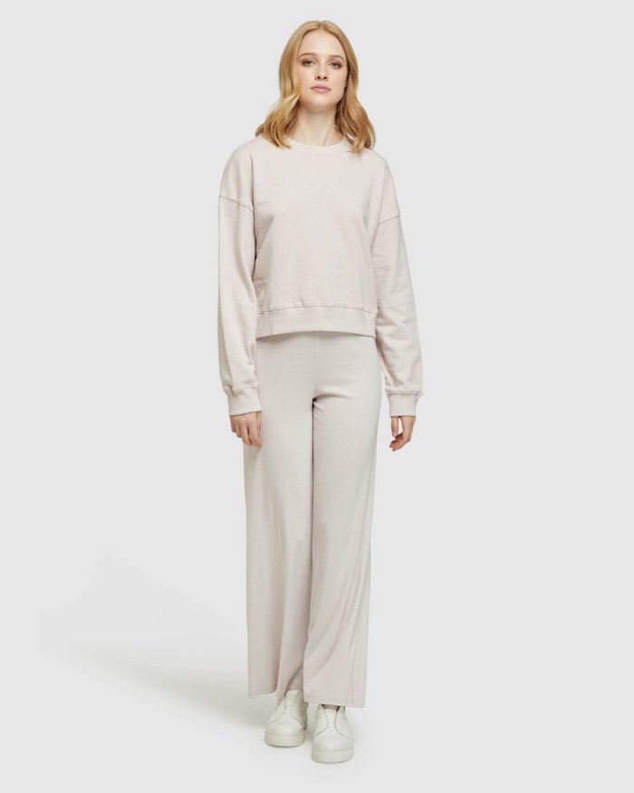 INDIANA WIDE LEG KNIT PANTS