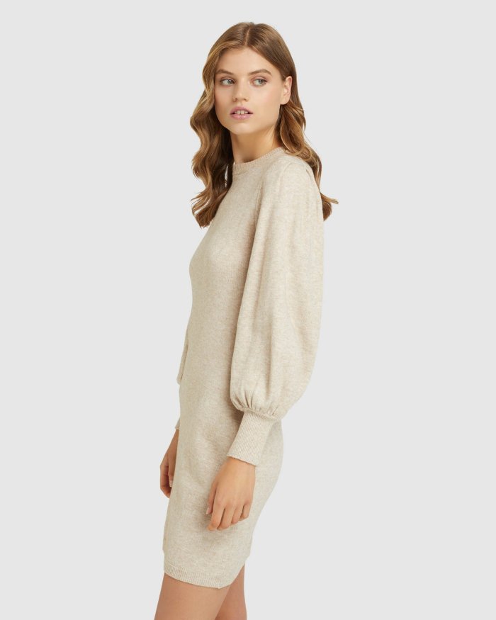 OLSEND WIDE SLEEVE MINI DRESS