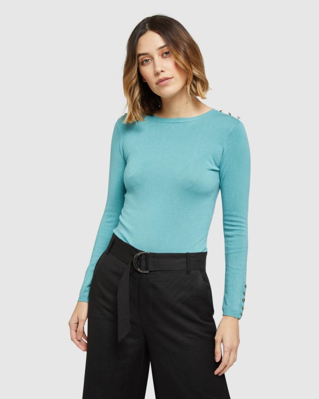 EMMA BUTTON KNIT
