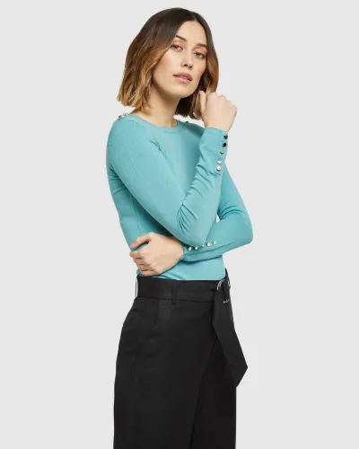 EMMA BUTTON KNIT