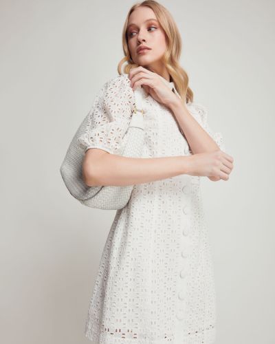 SHORE BRODERIE SHIRT DRESS