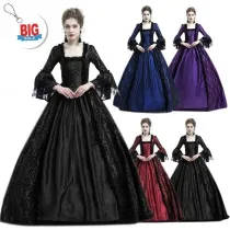 2023 New 18th Century Victorian Period Women Medieval Dress Vintage Marie Antoinette Dress Christmas Ball Gown Reenactment Theatre Clothing