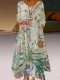 Women Printed Irregular Hem Dress P162874053