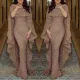 Women's Sexy Solid Color Short Sleeve Sling Sequin Long Full Dress With Cloak