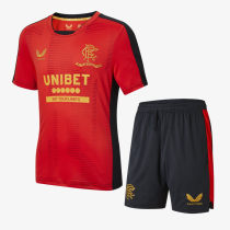 Rangers 21/22 Training Jersey and Short Kit - Red/Black