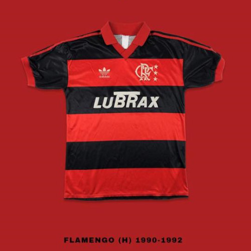 Flamengo 1990-92 Home Retro Soccer Jersey