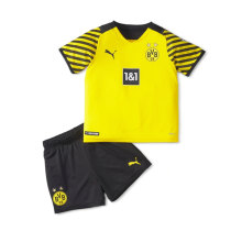 Kids Borussia Dortmund 21/22 Home Jersey and Short Kit